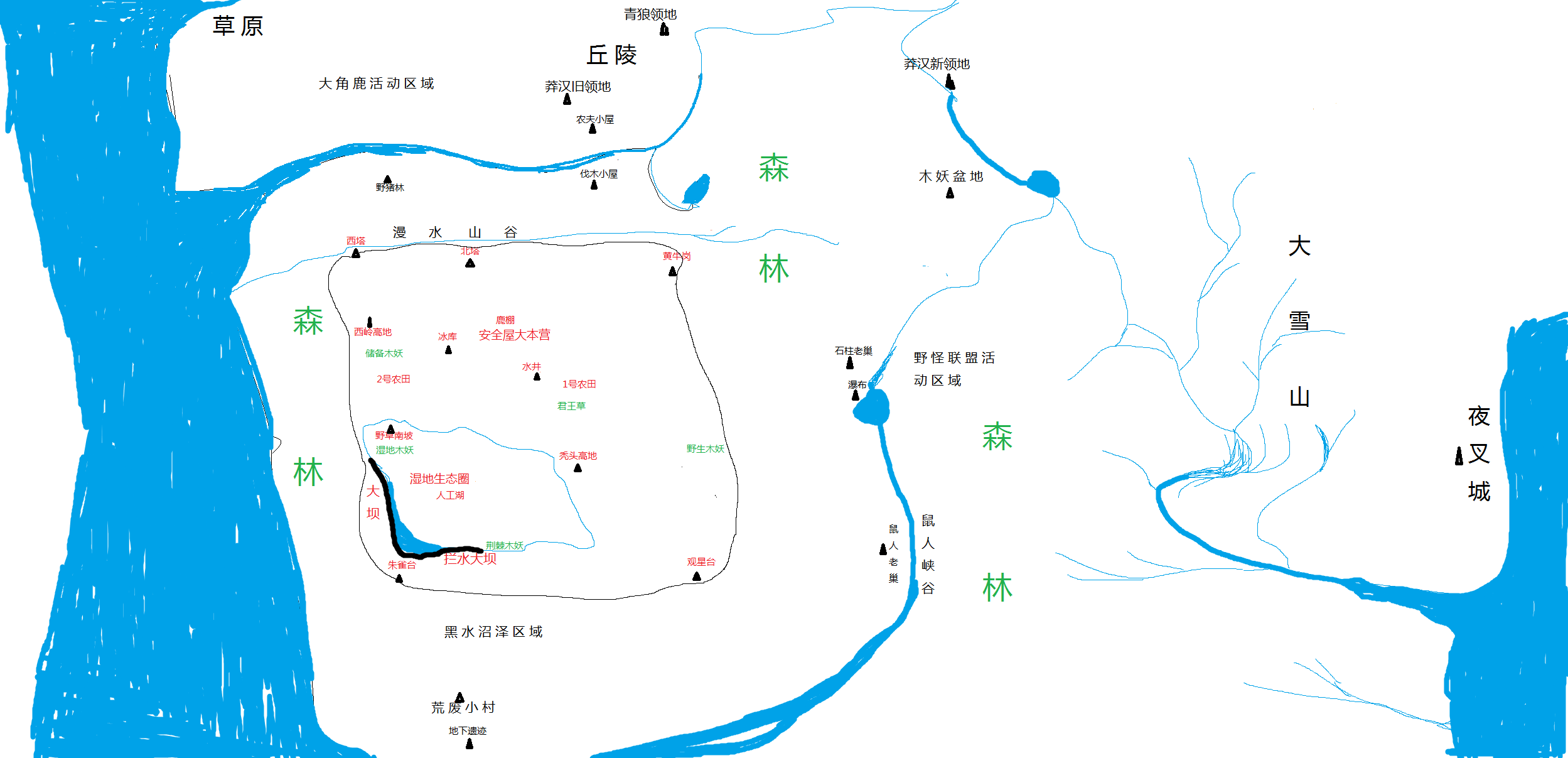 雨林地图苟分点图片